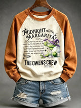 Women's Midnight Margaritas Printed Sweatshirt