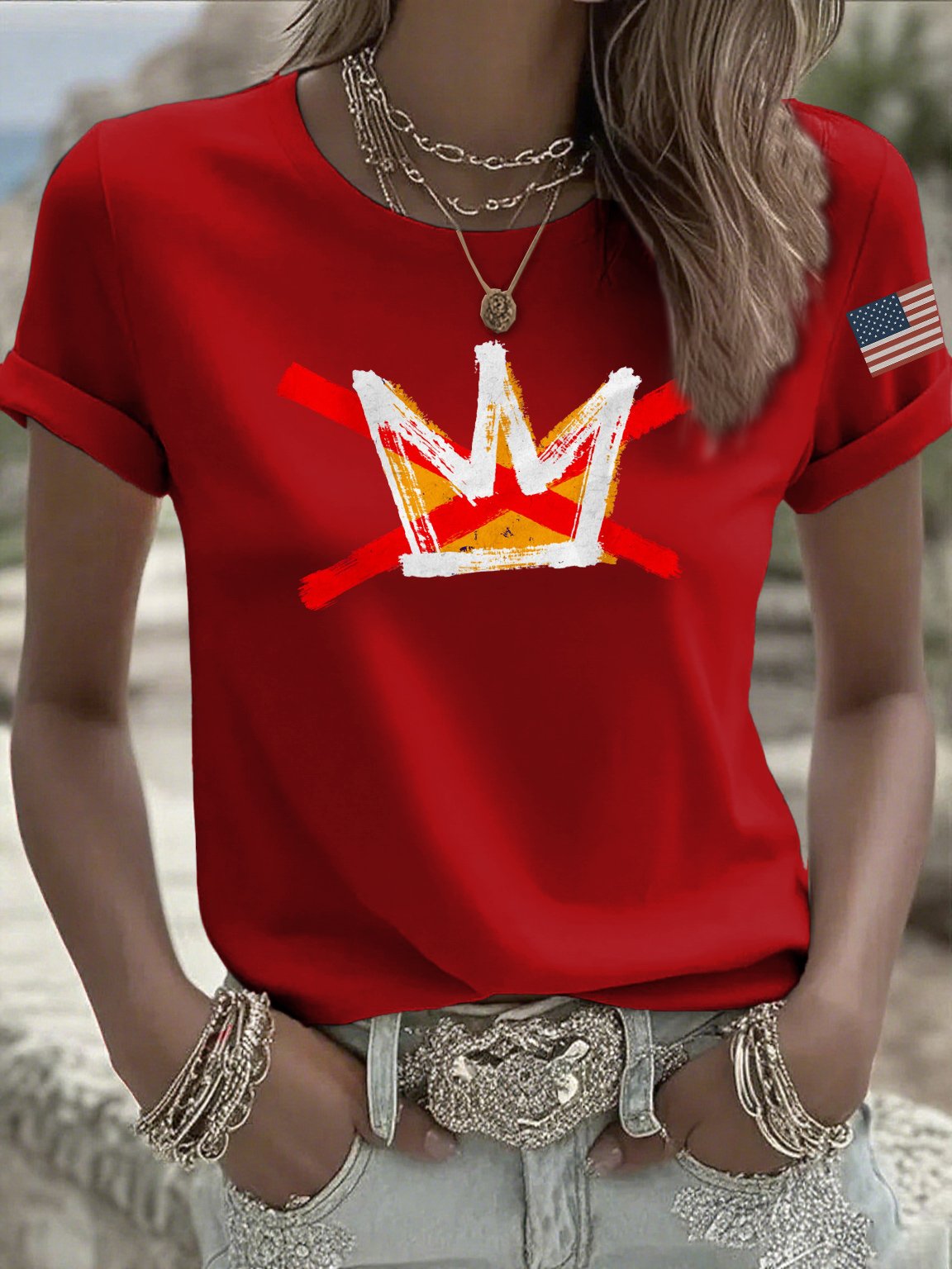 🔥Buy 3 Get 15% Off🔥Women's casual reject king T-shirt