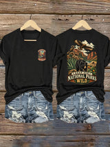 reserve National Parks Natural Wilderness Graphic Printed Women's T‐Shirt