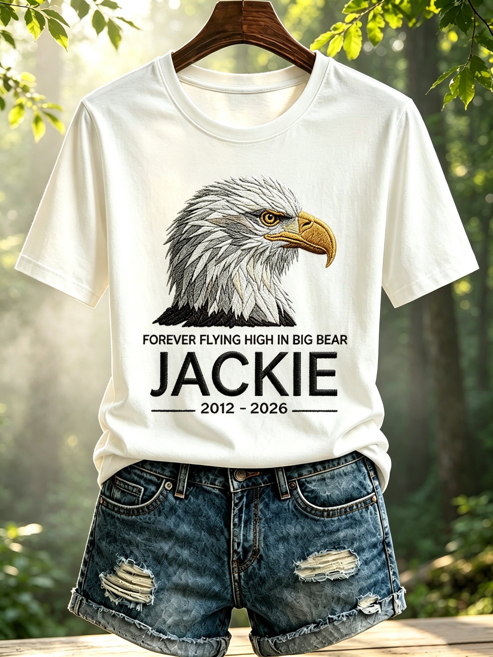 Women's Forever Over Big Bear, Fly Free Jackie Print Tee