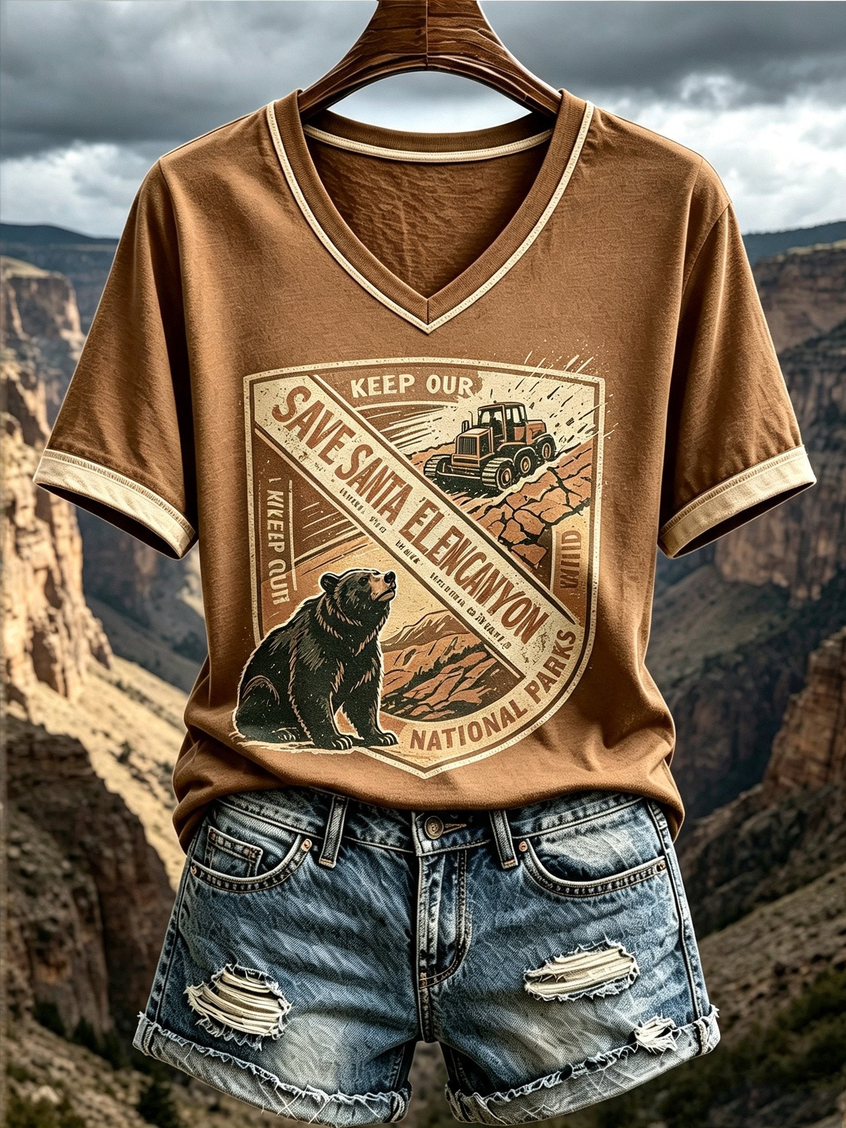 Women's Nature-Print Casual Top