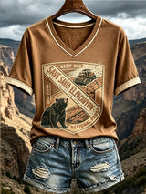 Women's Nature-Print Casual Top