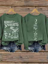 Women's Midnight Margaritas Print Casual Sweatshirt