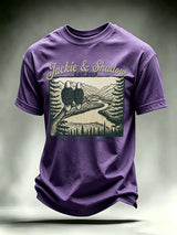 Men's JACKIE & SHADOW Print Crew-Neck T-Shirt