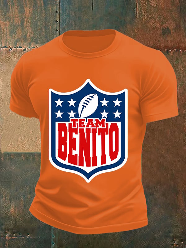 Men's  Team Benito Puerto Rico Print Casual Tee