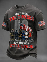 Men's 9.11 Never Forget Printing  T-Shirts