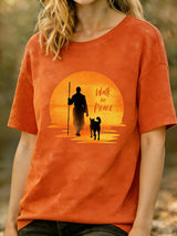 Monks' Peace Walk Event - Women's Short-Sleeve T-Shirt