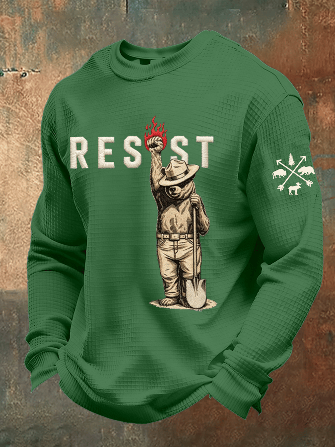 Men's Protect Our National Parks Print Long-Sleeved T-Shirt