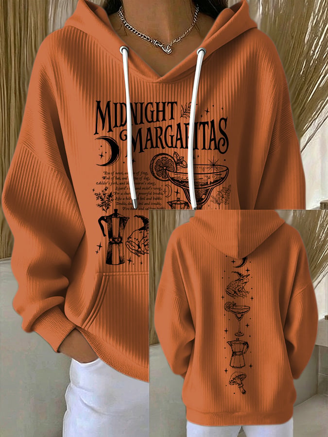 Women's Midnight Margaritas Print Casual Sweatshirt