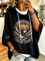 Women's Jackie Forever Our Queen Print Hooded Sweatshirt