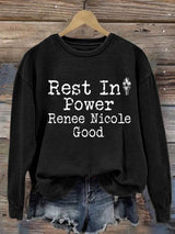 Women's Justice For Her Print Casual Sweatshirt