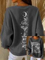 Women's Midnight Margaritas Print Sweatshirt