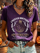 Women's Owens Sisters Apothecary Witch Print T-shirt