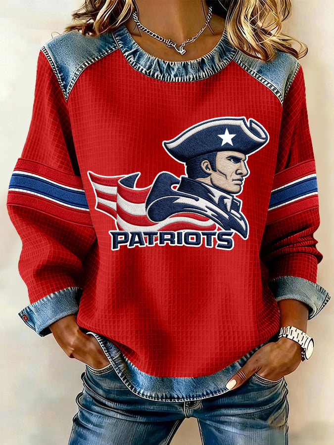 Women's Rugby Print Sweatshirt