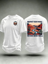 Men's Protect Our National Parks,No Big Bend Wall T-Shirt