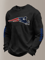 Men's Football Print Waffle T-Shirt