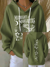 Women's Midnight Margaritas Print Casual Sweatshirt