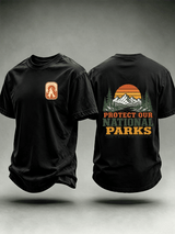 Men's Protect Our National Parks Shirt, Mountain Camping T-Shirt