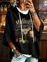 Women's Midnight Margaritas Print Hooded Sweatshirt