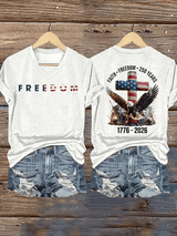 Women's  American 250th Print  T-Shirt