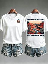 Women's  Protect Our National Parks,No Big Bend Wall T-Shirt